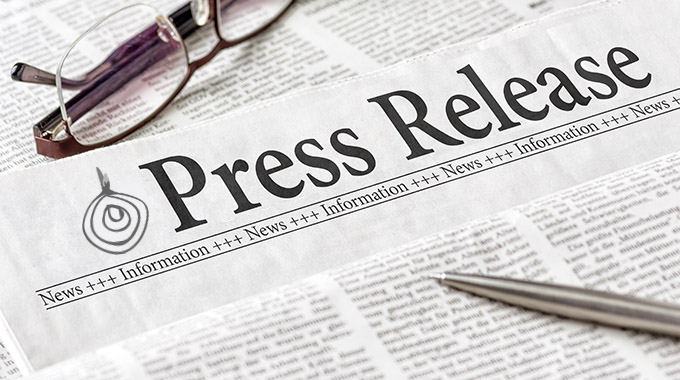 Open Table Press Release Header As Newspaper Headline