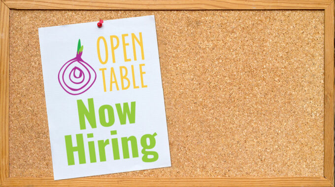 Open Table Is Now Hiring