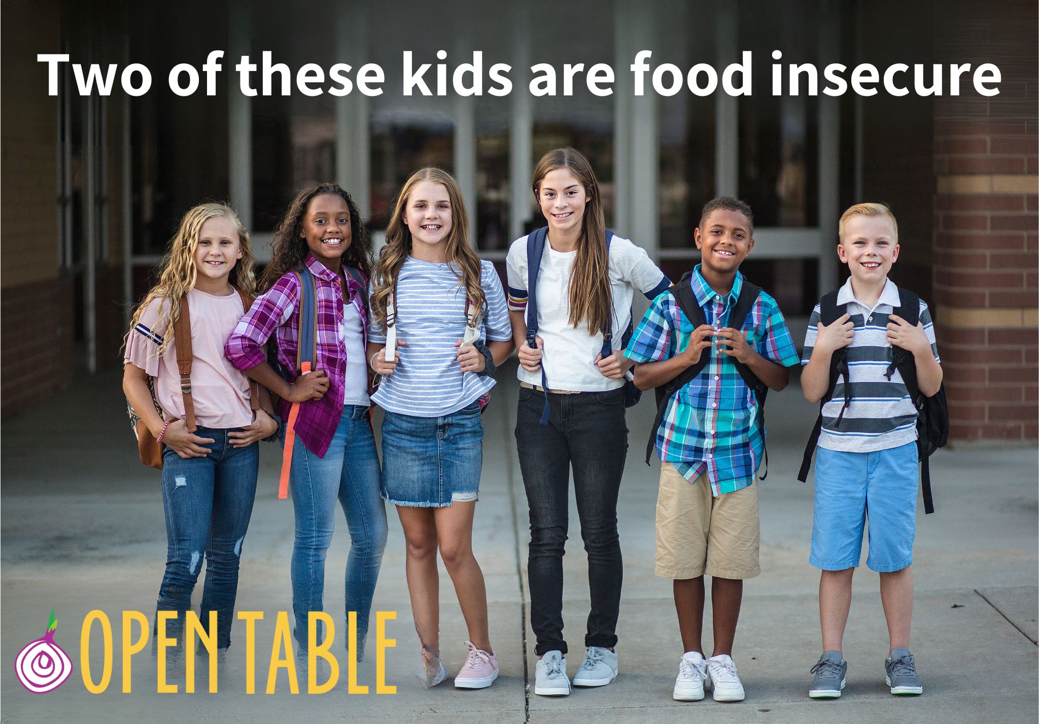 Two of these kids are food insecure
