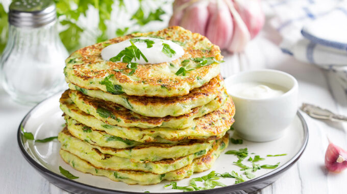 Zucchini pancakes