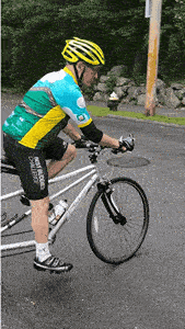Danny and Aaron training for the Ride for Food GIF