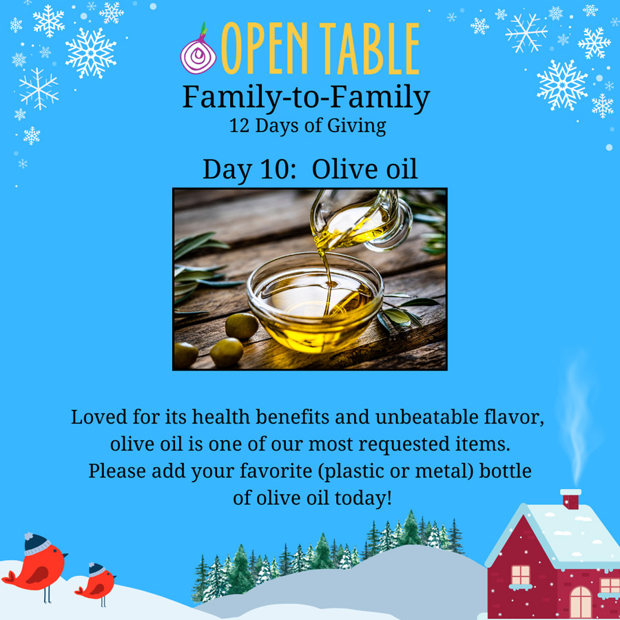 Open Table Family to Family 2023 Day 10: Olive Oil