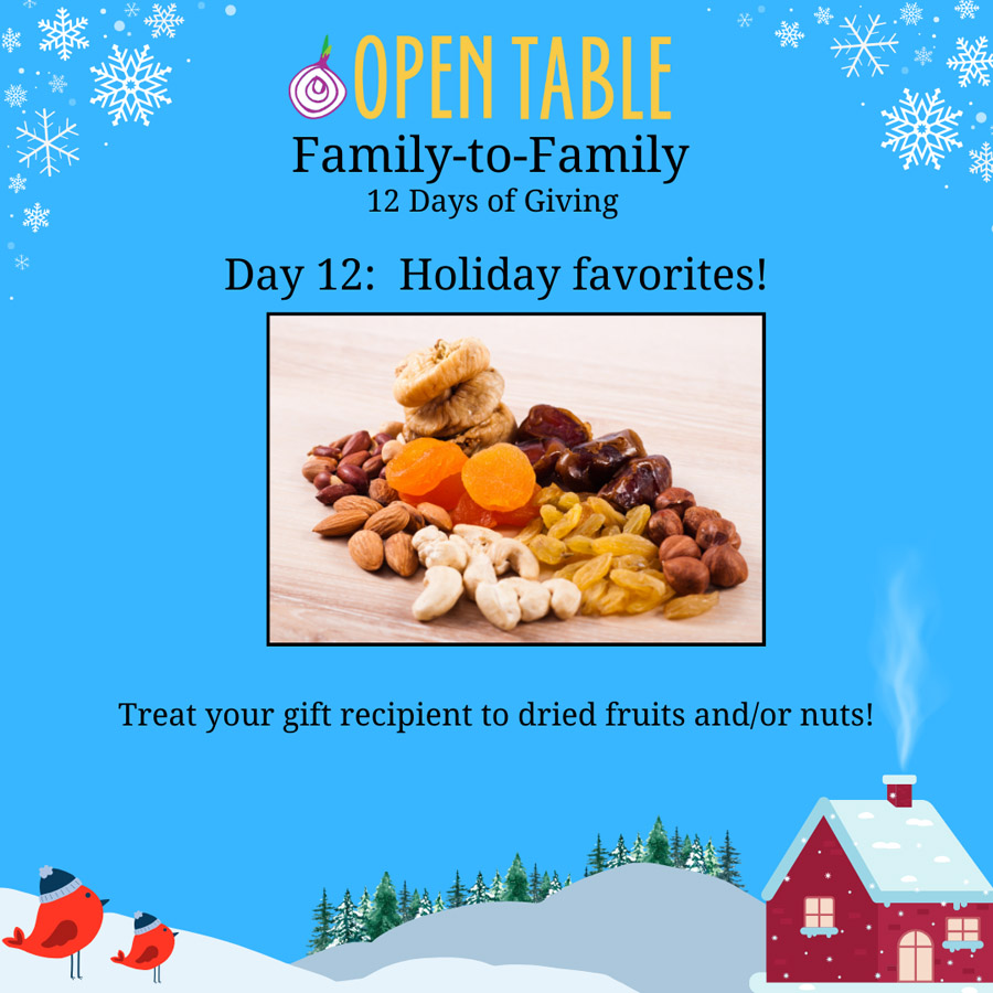 Open Table Family to Family 2023 Day 12: Holiday Favorites