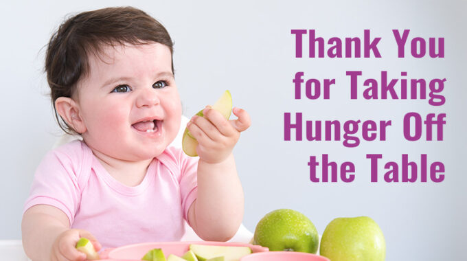 Thank You For Taking Hunger Off The Table