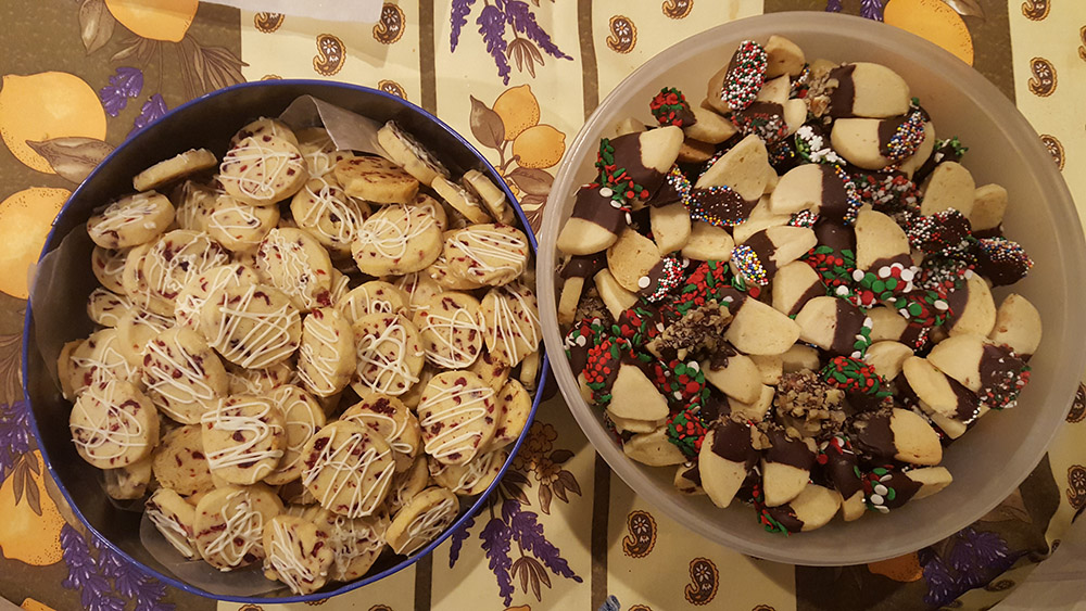 Cookies baked by Open Table board member Norma Frye