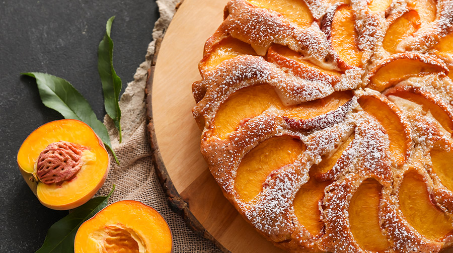 Peach cake