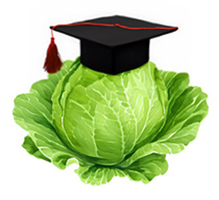 Cauliflower is a cabbage with a college degree
