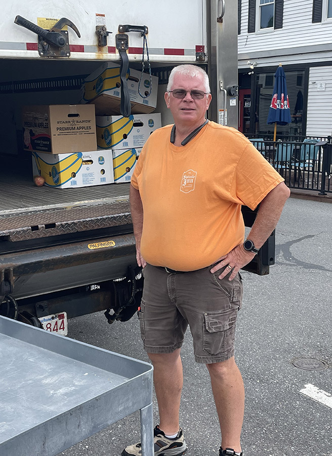 Jeff Geraghty and the Open Table truck