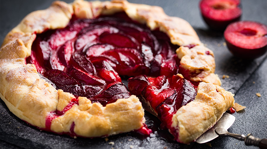 Plum galette