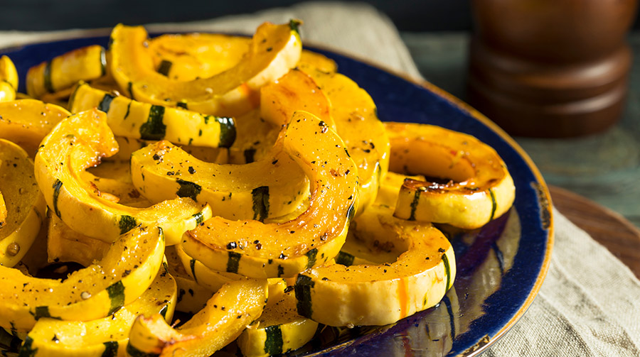 Roasted delicata squash