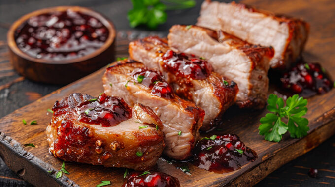 Roasted pork tenderloin